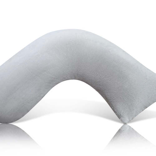 Nursing Pillow - Grey Plush | Reduces Back Pain & Improves Latch - Luna Lullaby