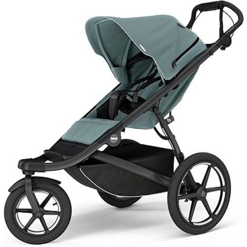 Thule Urban Glide 3 Single Child All-Terrain Stroller, Full-Suspension System, Air-Filled Tires, Upright seat with Adjustable Recline and Built-in legrest