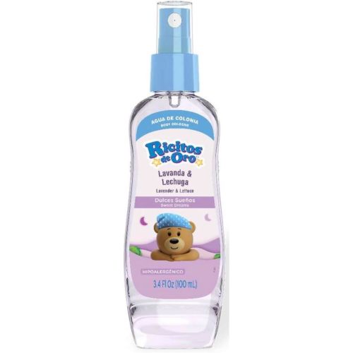 Ricitos de Oro- Baby Cologne, Lavender & Lettuce, Sweet Dreams, 3.4 Fl oz