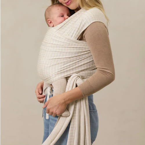 Solly Baby Wrap - Cream Houndstooth