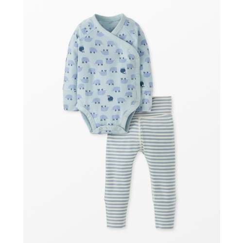 Baby Layette Wrap Top & Wiggle Pants in HannaSoft™ | Hanna Andersson