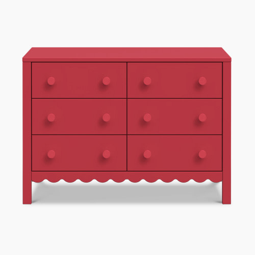daVinci Sammy Scallop 6-Drawer Dresser - Strawberry Red