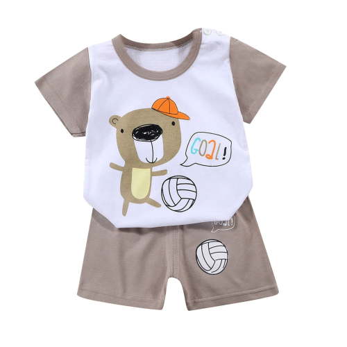 Fesfesfes Toddler Outfit Kids Baby Boys and Girls Cute Short Sleeve Shirts with Shorts Graphic T Sets Children Clothing Cute Casual Kids Outfits Summer Sale