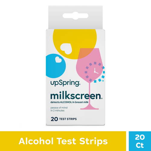UpSpring Milkscreen Alcohol Detection Test Strips for Breastfeeding, Results in 2 Minutes, 20 Count HSA/FSA Eligible