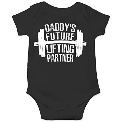 CBTwear Daddy's Future Lifting Partner - Baby Clothes - Funny Newborn Bodysuit Outfits for Boys and Girls
