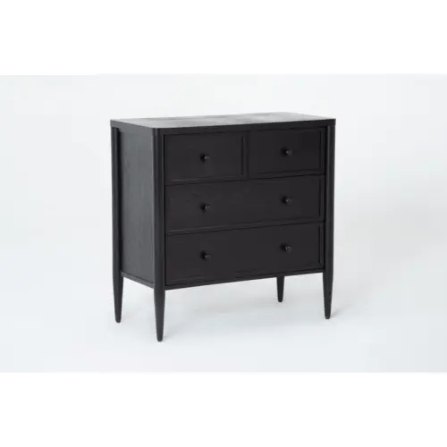 Austen Black Wood 3-Drawer Dresser | Bachelors | Living Spaces