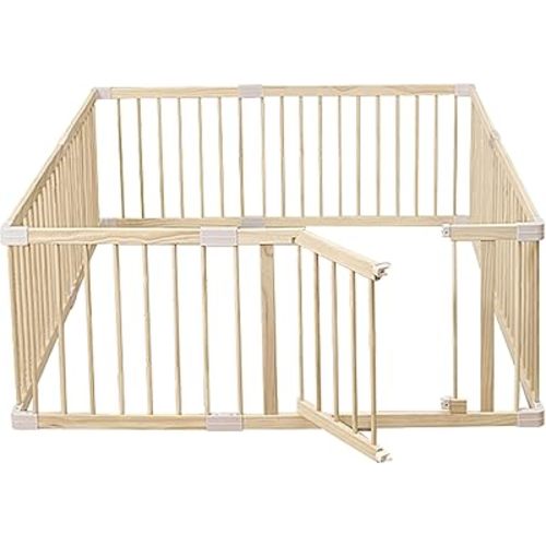 HARPPA Baby Gate Playpen Baby Fence for Babies and Toddlers Baby Play Yards for Play Area (56x56x24 inches)