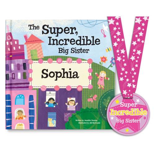 Big Sister Gift | Gift for Big Sister | Custom Children&#39;s Book | Big Sister Hospital Gift | Super Incredible  Personalized Children&#39;s Book