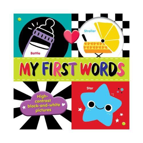 My First Words - (tiny Tots Tummy Time) By Clever Publishing (board Book)
