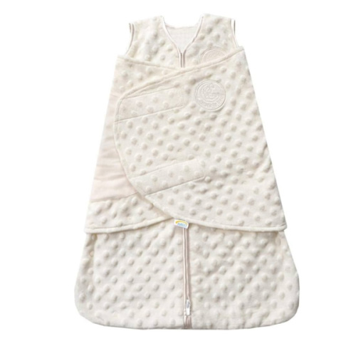 Cream Plushy Dot Velboa Swaddle - Newborn | HALO