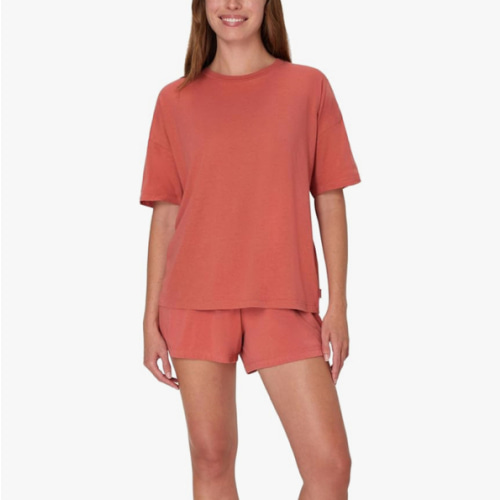 Hanes Women's Originals 2 Piece Lounge, Comfywear Supersoft Boxy T-Shirt & Sleep Shorts Loungewear Set