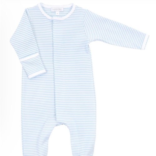 Magnolia Baby Boy Striped Footie - Blue