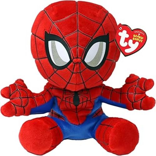 Ty - Marvel Collection, Spiderman, All Your Favorite Heroes in Floppy Version, Soft Plush to Collect, Gift Idea for Young and Old - 20 cm - T44007
