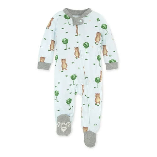 Burt's Bees Baby Newborn Baby Boy Organic Cotton Sleep 'N Play Pajamas (NB-9M)