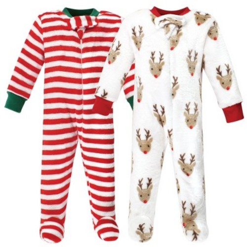 Hudson Baby Plush Sleep and Play, Rudolph, 0-3M
