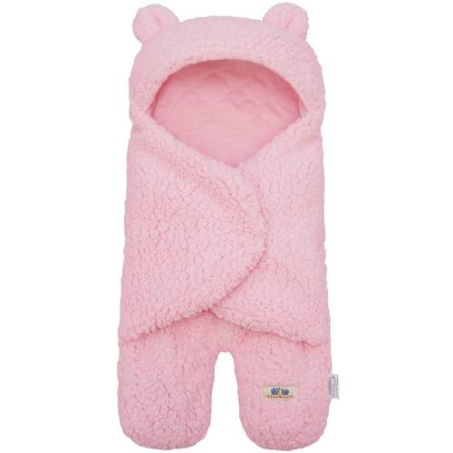 BlueSnail Newborn Receiving Blanket Baby Sleeping Wrap Swaddle(Pink)