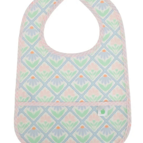 The Wipe It Bib, Pastel Floral - Apple of My Isla Bibs | Maisonette