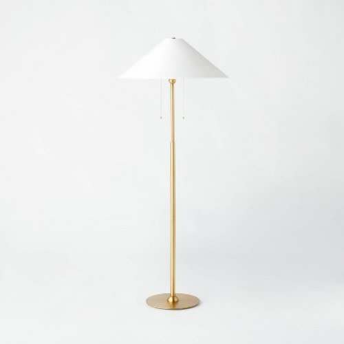 Floor Lamp - Threshold™ designed with Studio McGee, Color: Brass, Size: Includes LED Light Bulb