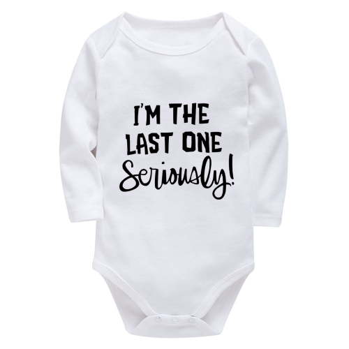I'm The Last One Seriously Bring Baby Home Outfit Newborn for Girls Long Sleeve Girl Baby Clothes Newborn White 3month-6mont