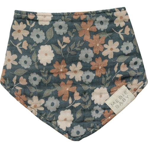 Midnight Floral Muslin Bib by Mebie Baby – Avery and Everett