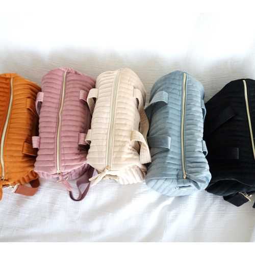 Personalized Velvet Duffle Bag with Small Pouch, Custom Name Duffel Bag, Carry-On Bag, Small Gym Bag, Weekender Overnight for Women & Girls