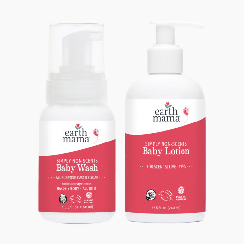 Earth Mama Baby Bath Bundle - Unscented