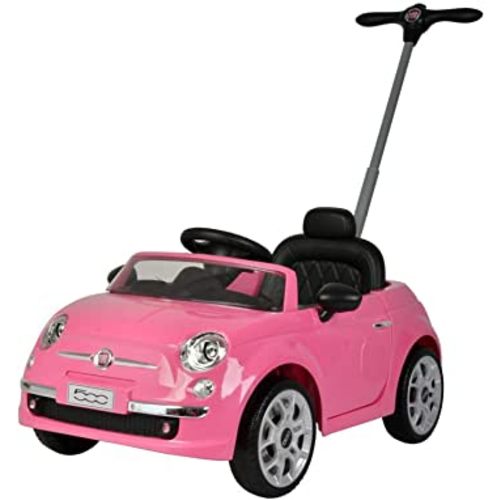 Best Ride On Cars Fiat 500 Push Car, Pink