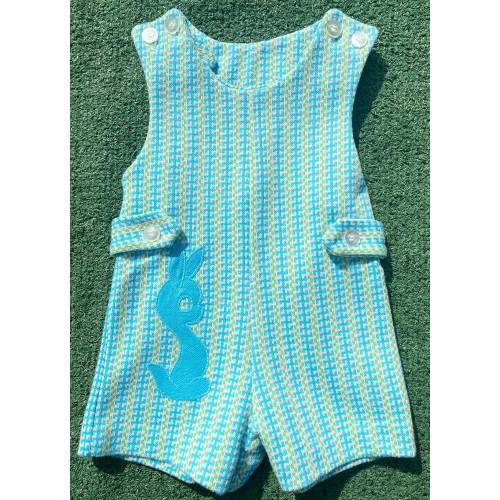Vintage 70’s Health-Tex Pattern Romper Jumper Baby Boys Sz 6 Months USA Made