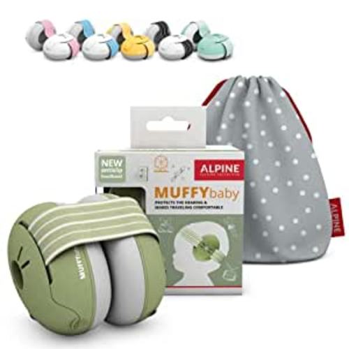 Alpine Muffy Baby Ear Protection, Green