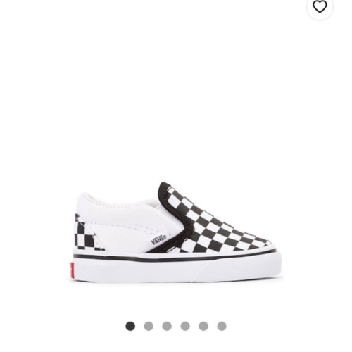 Vans Slip-On Checkerboard Skate Shoe - Baby / Toddler - Black / White | Journeys