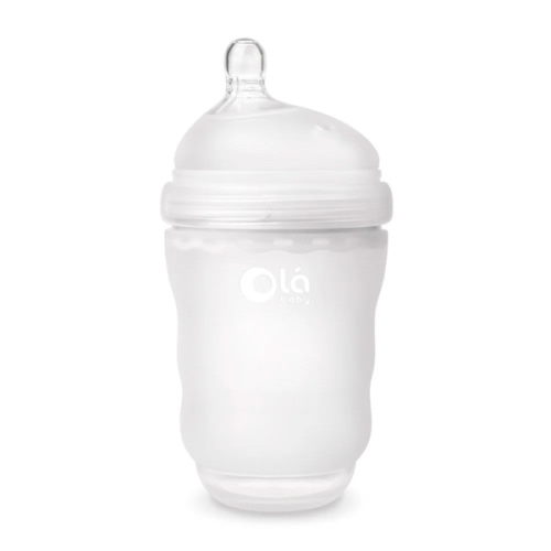4oz & 8oz BPA-free silicone baby bottles for Newborns, infants and babies