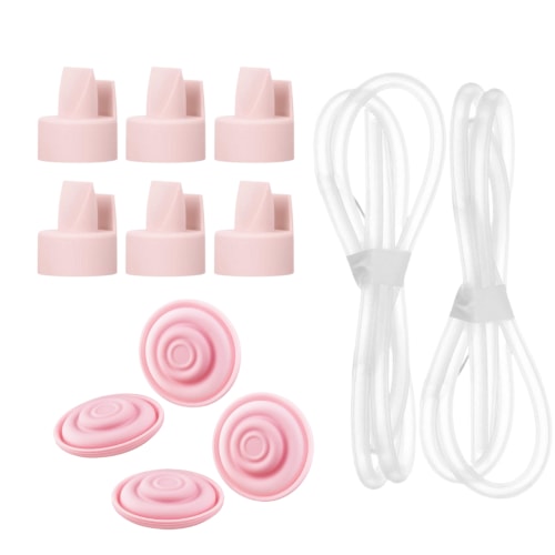 Replacement Duckbill Valves 6pc, Backflow Protector Membranes 4pc and Tubing 2pc for Spectra and Motif Luna, Compatible Pump Parts