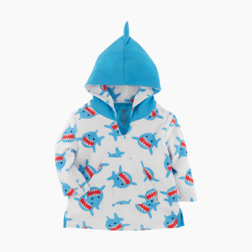 ZOOCCHINI Swim Coverup - Shark, 0-12 M