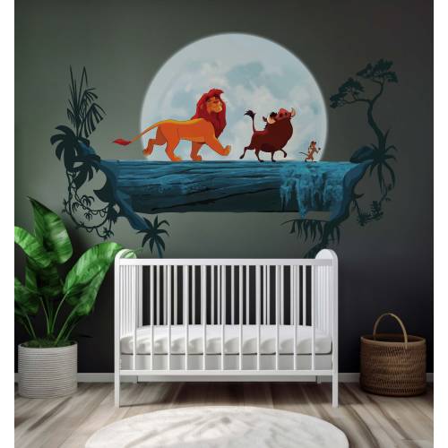 Hakuna matata wall sticker for kids The Lion King wall decal nursery animals wallpaper peel and stick wall art for baby bedroom wall mural