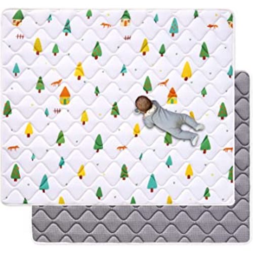 Premium Foam Baby Play Mat 79" X 71", Extra Large Activity Playmats for Babies,Toddlers, Infants, Soft Thicker Sponge Baby Mat for Floor, Play & Tummy Time, Machine Washable for Easy Care