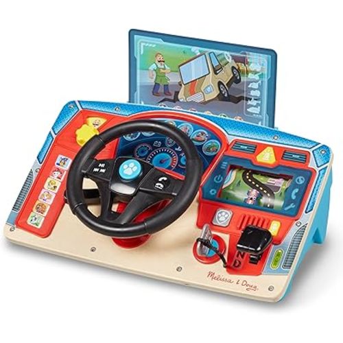 Melissa & Doug PAW Patrol Rescue Mission Wooden Dashboard - Kids Activity Board, Toddler Sensory Toys, Pretend Play Driving Toy, Paw Patrol Toys for Kids Ages 3+