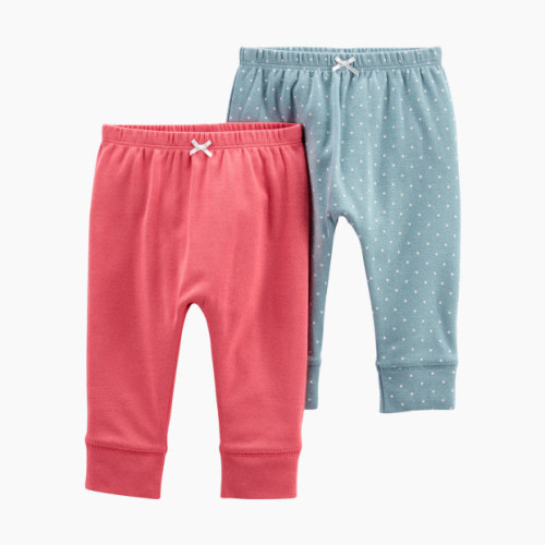 Carter's Cotton Pants (2 Pack) - Pink/Blue, 9 M