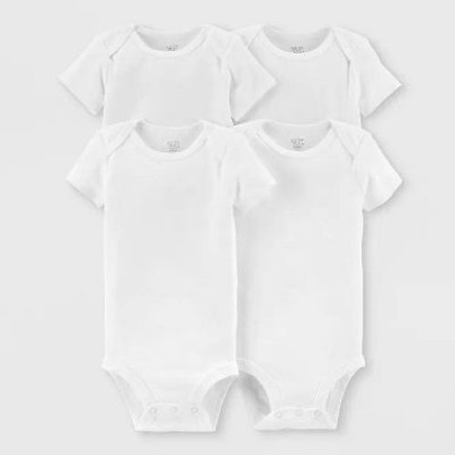 Carter's Just One You® Baby 4pk Short Sleeve Bodysuit - White 9m