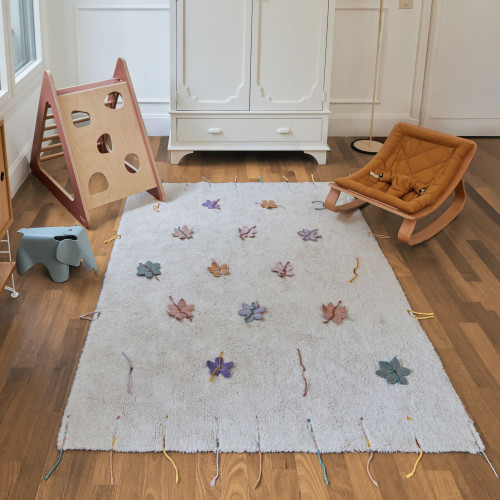 Lorena Canals Play Rug Wildflowers - Multicolor, 4' X 5' 3"