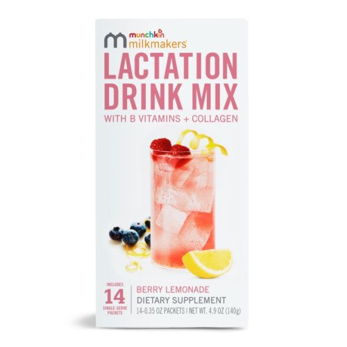 Munchkin Milkmakers Lactation Drink Mix, Berry Lemonade, 14 count