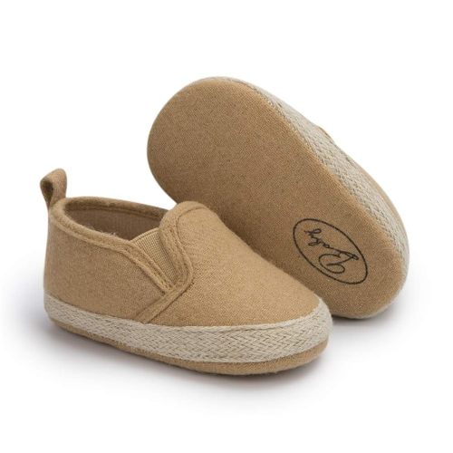 Meckior Infant Baby Girls Boys Canvas Shoes Soft Sole Toddler Slip On Newborn Crib Moccasins Casual Sneaker Austin Boy's Flat Lazy Loafers First Walkers Skate Shoe