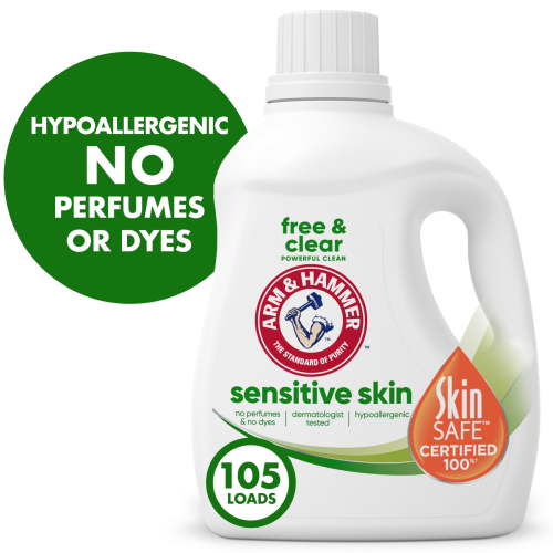 ARM & HAMMER Sensitive Skin Free & Clear Detergent, 105 fl oz, 105 Loads