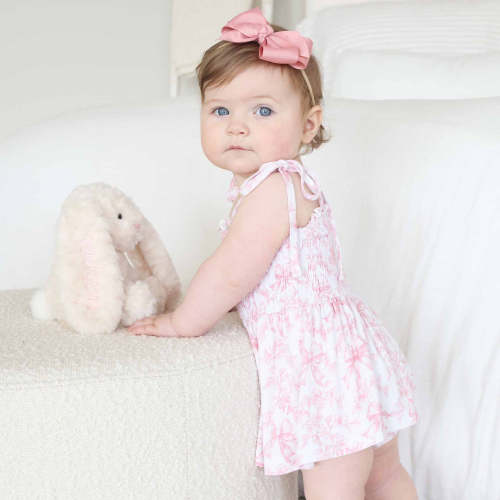 Smocked Twirl Bodysuit | Fancy Frills