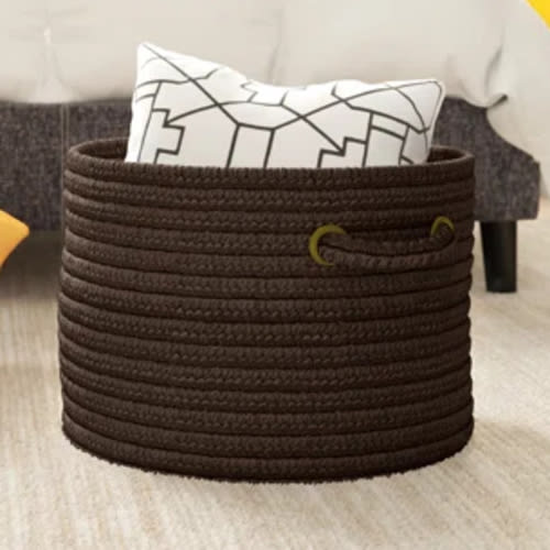 Dovecove Braided Indoor/Outdoor Storage Basket | Wayfair