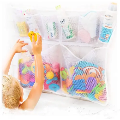 Tub Cubby Original Bath Toy Storage - Hanging Bath Toy Holder, Large