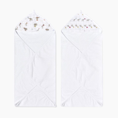 Aden + Anais Essentials Hooded Towels (2 Pack) - Elephant Circus