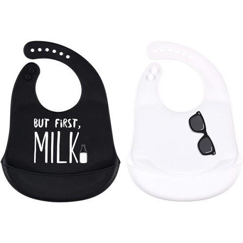 Little Treasure Unisex BabySilicone Bibs