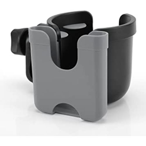 Accmor Stroller Cup Holder with Phone Holder, Bike Cup Holder, Universal Cup Holder for Uppababy Nuna Doona Strollers, 2-in-1 Cup Phone Holder for Stroller, Bike, Wheelchair, Walker, Scooter