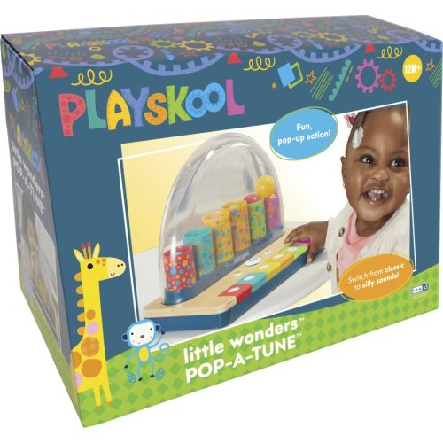 Playskool Little Wonders Pop-A-Tune - Toy - Colorful Tubes & Keys Teach Cause & Effect - Silly Sounds and Classic Piano - for 12 Months+