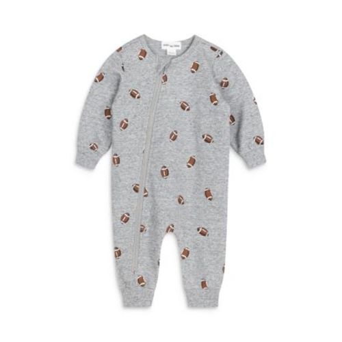 Boys' Cotton Blend French Terry Football Print Playsuit - Baby